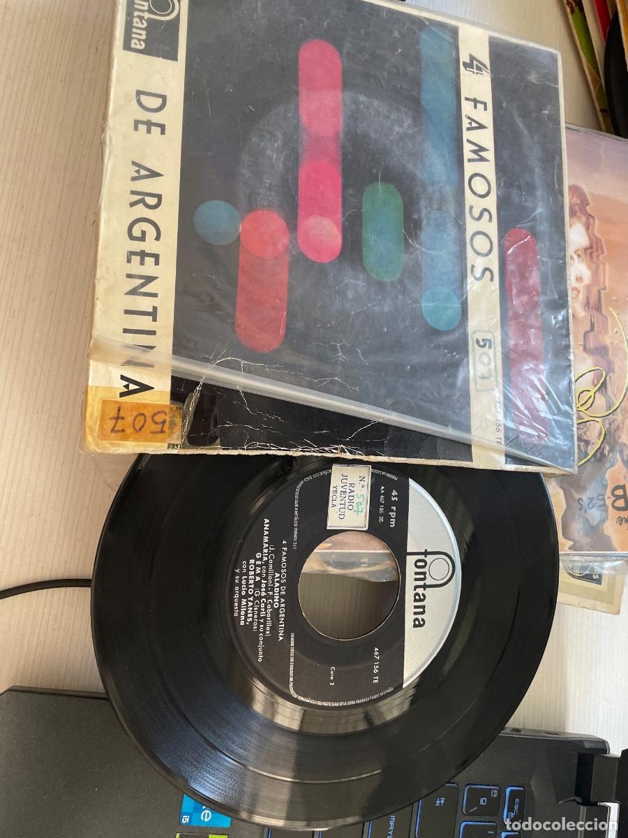 Discos de vinilo: 4 famosos de argentina aladino single