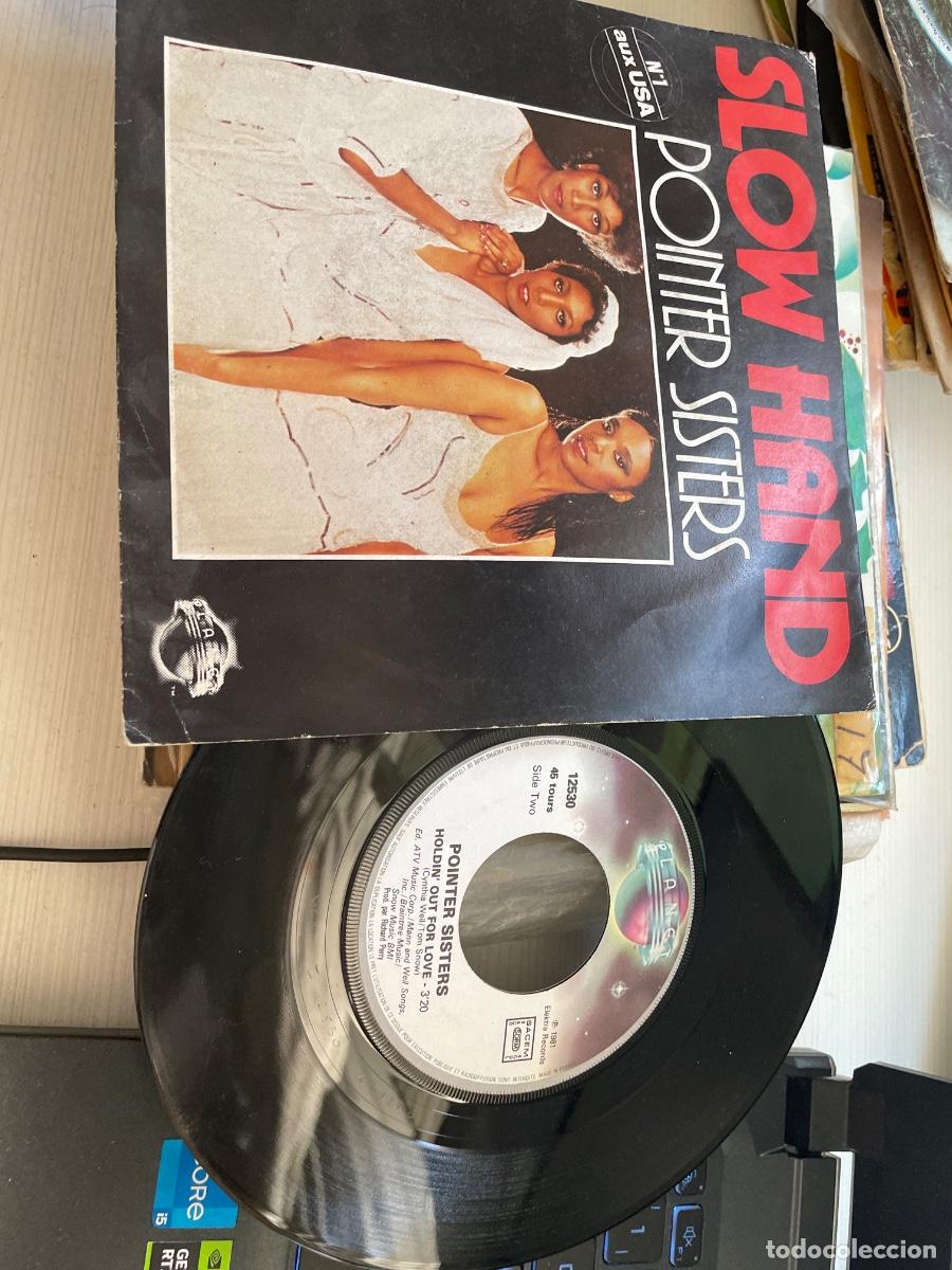 Discos de vinilo: Pointer sister slow hand single