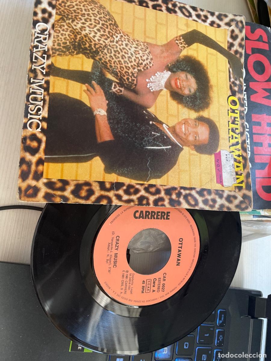 Discos de vinilo: Ottawan crazy Music single - Foto 1