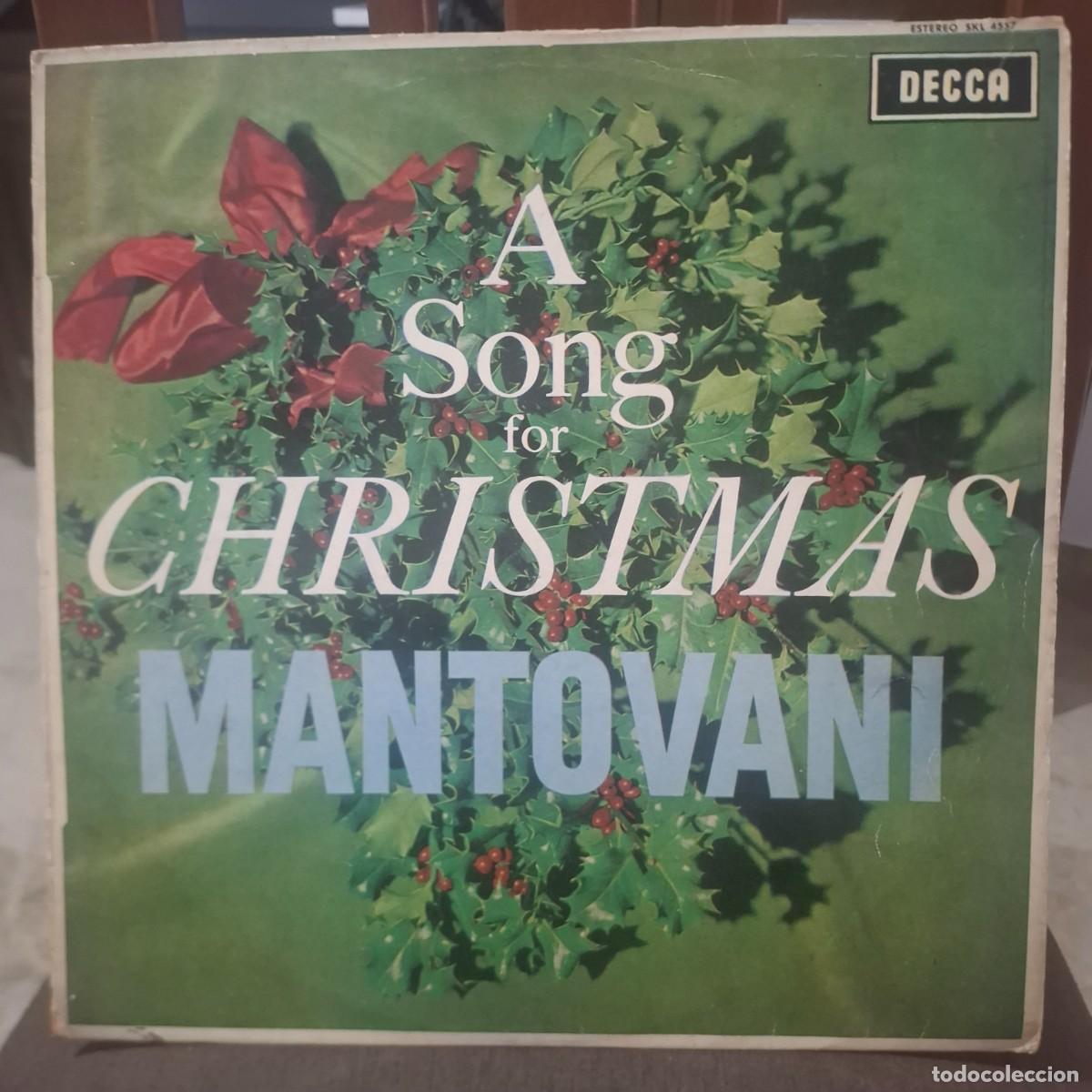 Discos de vinilo: Disco vinilo A SONG FOR CHRISTMAST. MANTOVANI ( Una canci&oacute;n para Navidad )