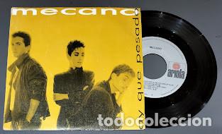 Discos de vinilo: Mecano - Ay Que Pesado - 7&rdquo; Single Ariola ref. A 108321. Ed. espa&ntilde;ola 1986.