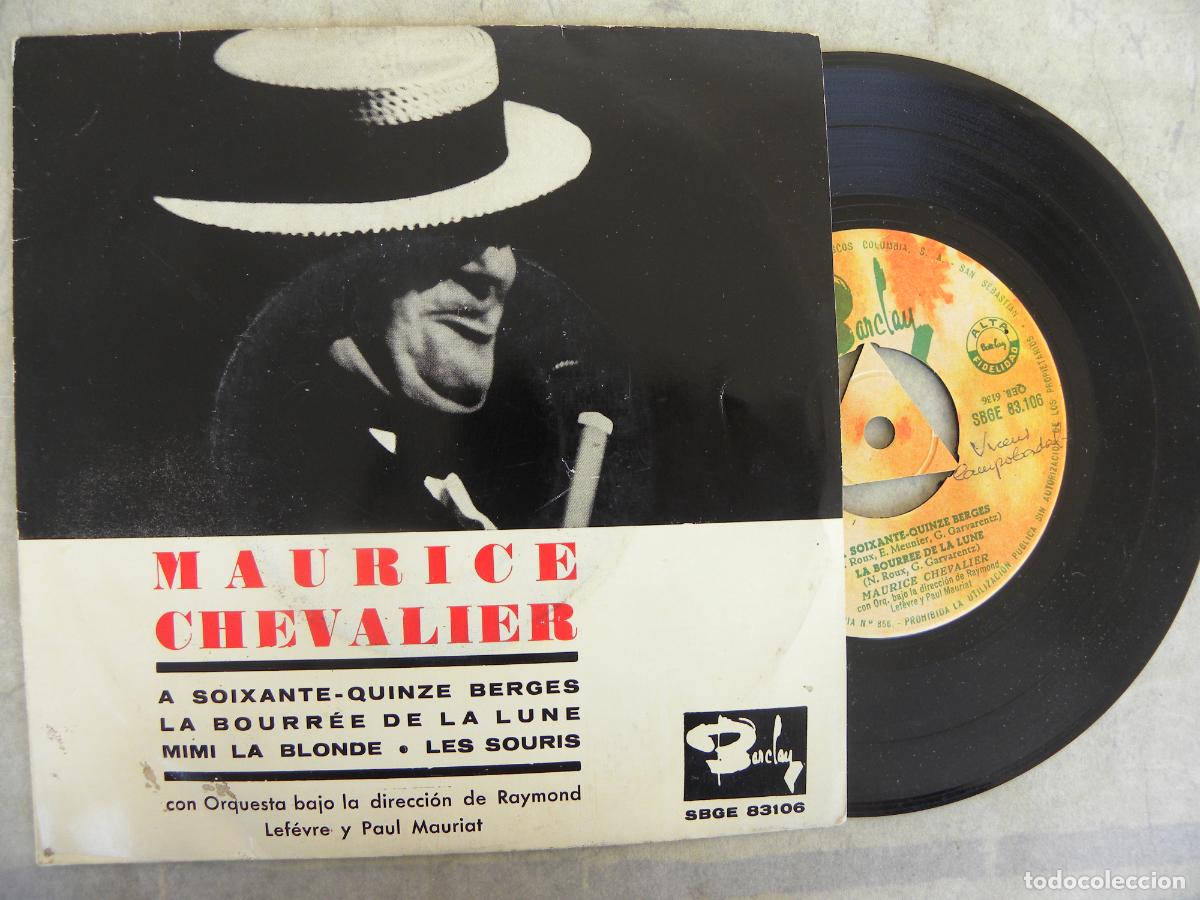 Discos de vinilo: MAURICE CHEVALIER -A SOIXANTE -EP 1963 -PEDIDO MINIMO 3 EUROS