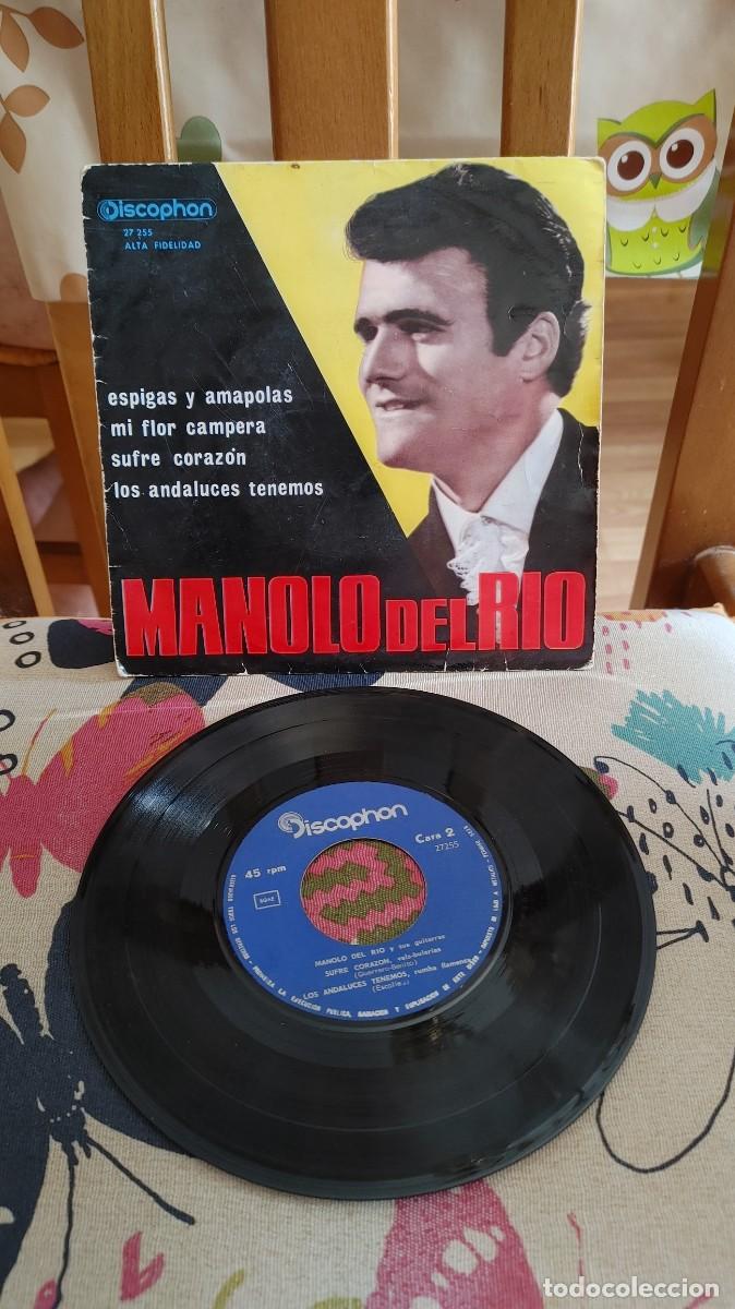 Discos de vinilo: MANOLO DEL RIO Y SUS GUITARRAS-EP ESPIGAS Y AMAPOLAS +3