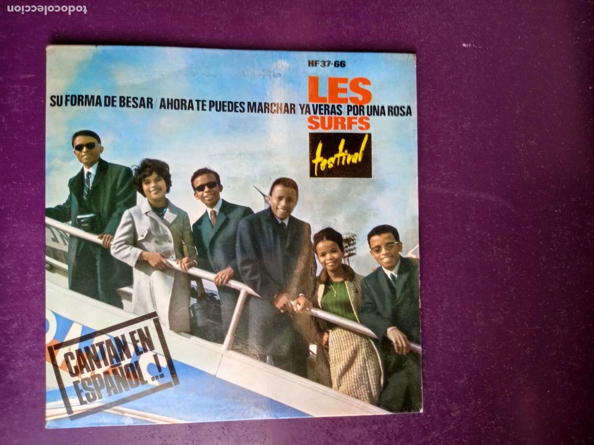 Discos de vinilo: Les Surfs &ndash; Su Forma De Besar +3 - EP HISPAVOX 1965 - MUY POCO USO - EN ESPA&Ntilde;OL