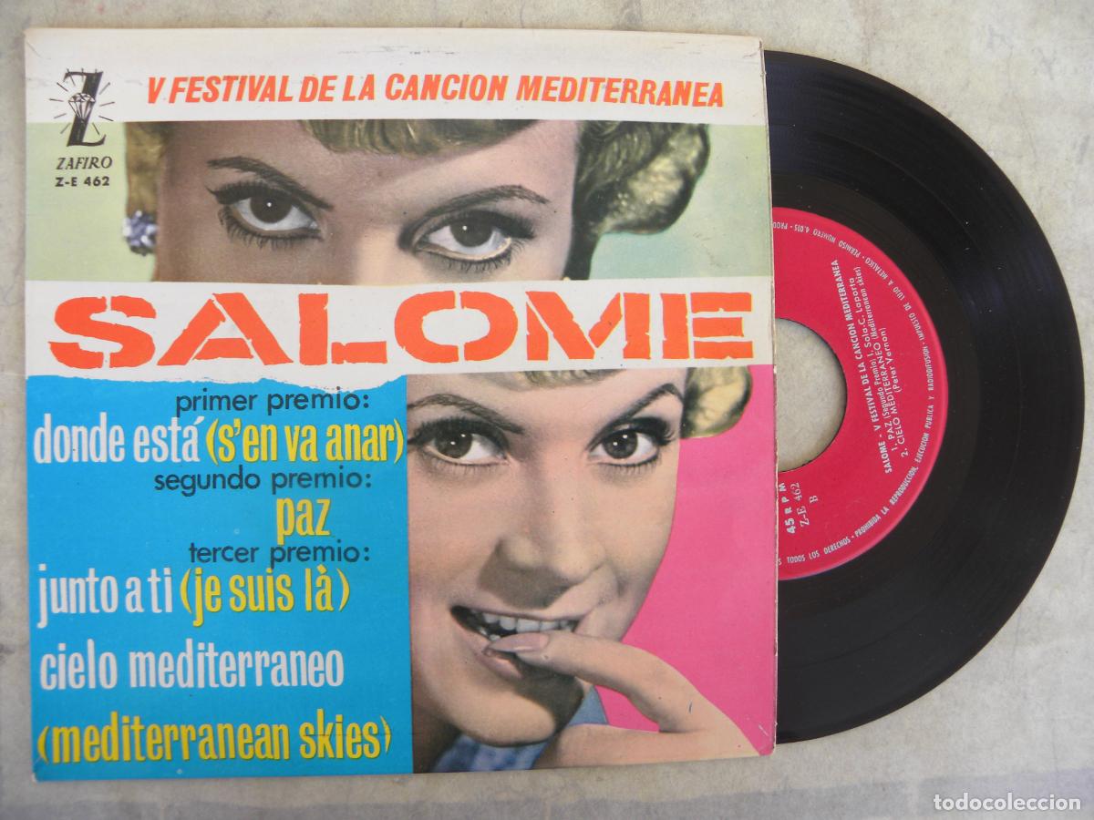 Discos de vinilo: SALOME (V FESTIVAL DE LA CANCION MEDITERRANEA) EP 1963 -PEDIDO MINIMO 3 EUROS