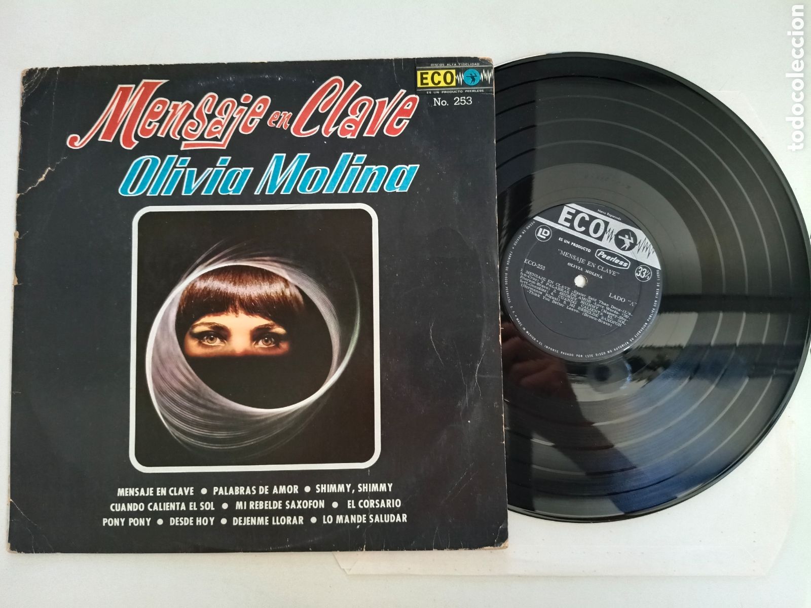 Discos de vinilo: OLIVIA MOLINA - Mensaje En Clave - LP ORIGINAL MEXICO ECO 1964 // YE-YE BEAT GARAGE GIRL