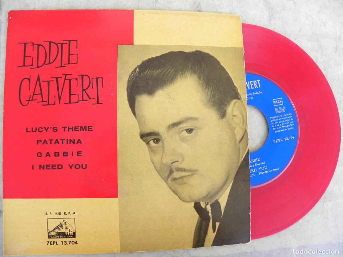 Discos de vinilo: EDDIE CALVERT -LUCY,S THEME -EP 1962 COLOR ROSA
