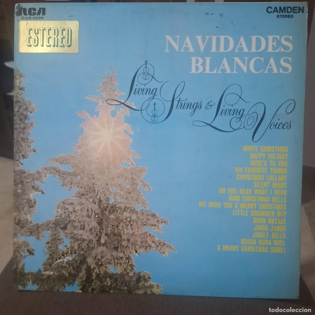 Discos de vinilo: Living Strings & Living Voices &ndash; White Christmas - NAVIDADES BLANCAS - LP RCA 1968 - VILLANCICOS NAV