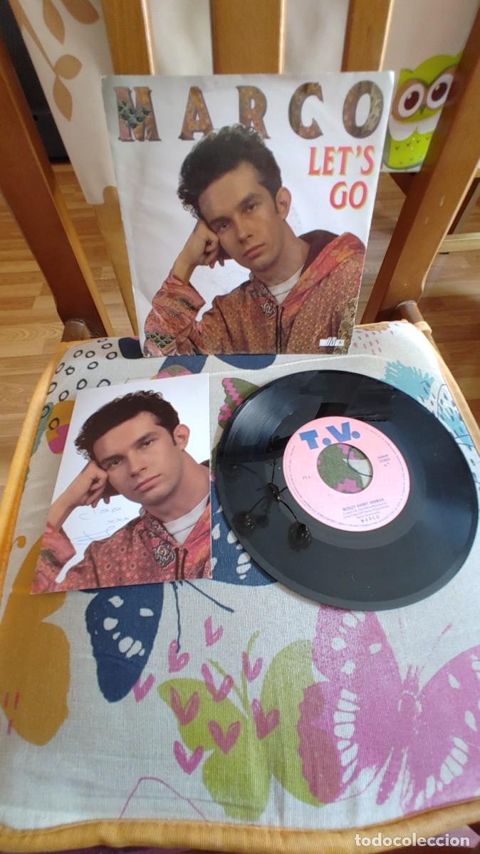 Discos de vinilo: MARCO-SINGLE LETS GO-CONT.POSTAL - Foto 1