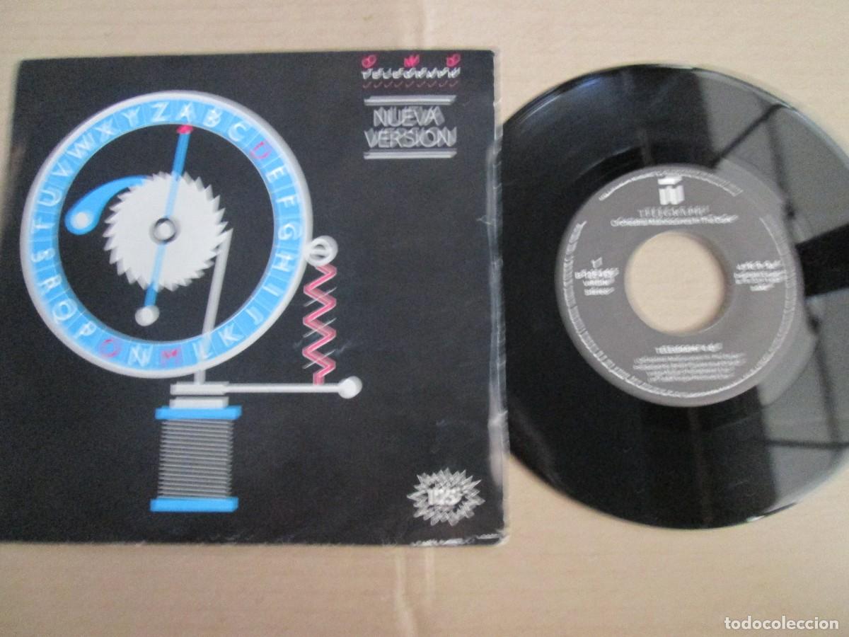Discos de vinilo: ORCHESTRAL MANOEUVRES IN THE DARK - Telegraph / 66 and Fading. Single, ed espa&ntilde;ola 7&rdquo; 1983. VG+/NM