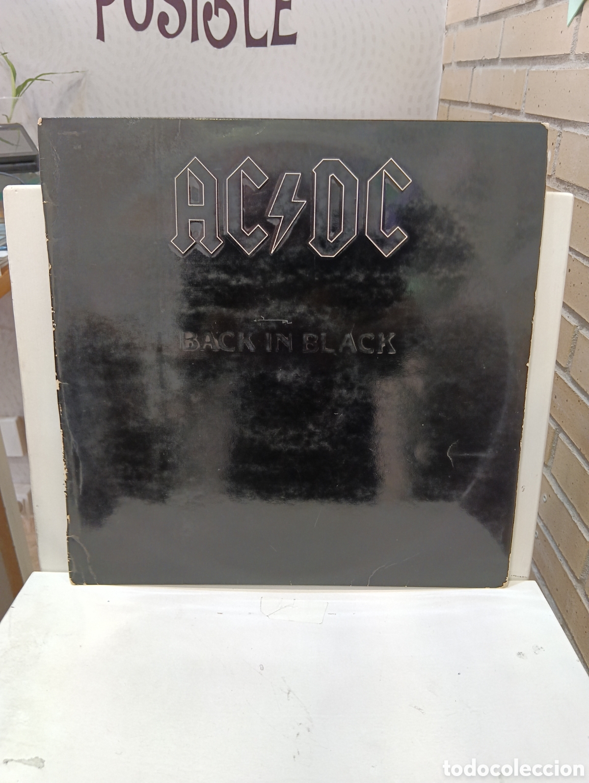 Discos de vinilo: AC/DC. &rdquo; Back In Black &rdquo;. Primera Edici&oacute;n Espa&ntilde;ola. 1980. Atlantic R&eacute;cords.