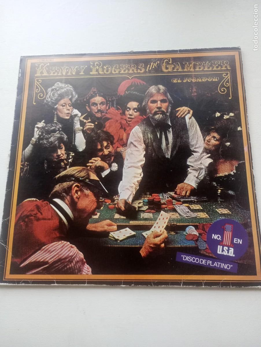 Discos de vinilo: Kenny Rogers. The gambler. LP Vinilo