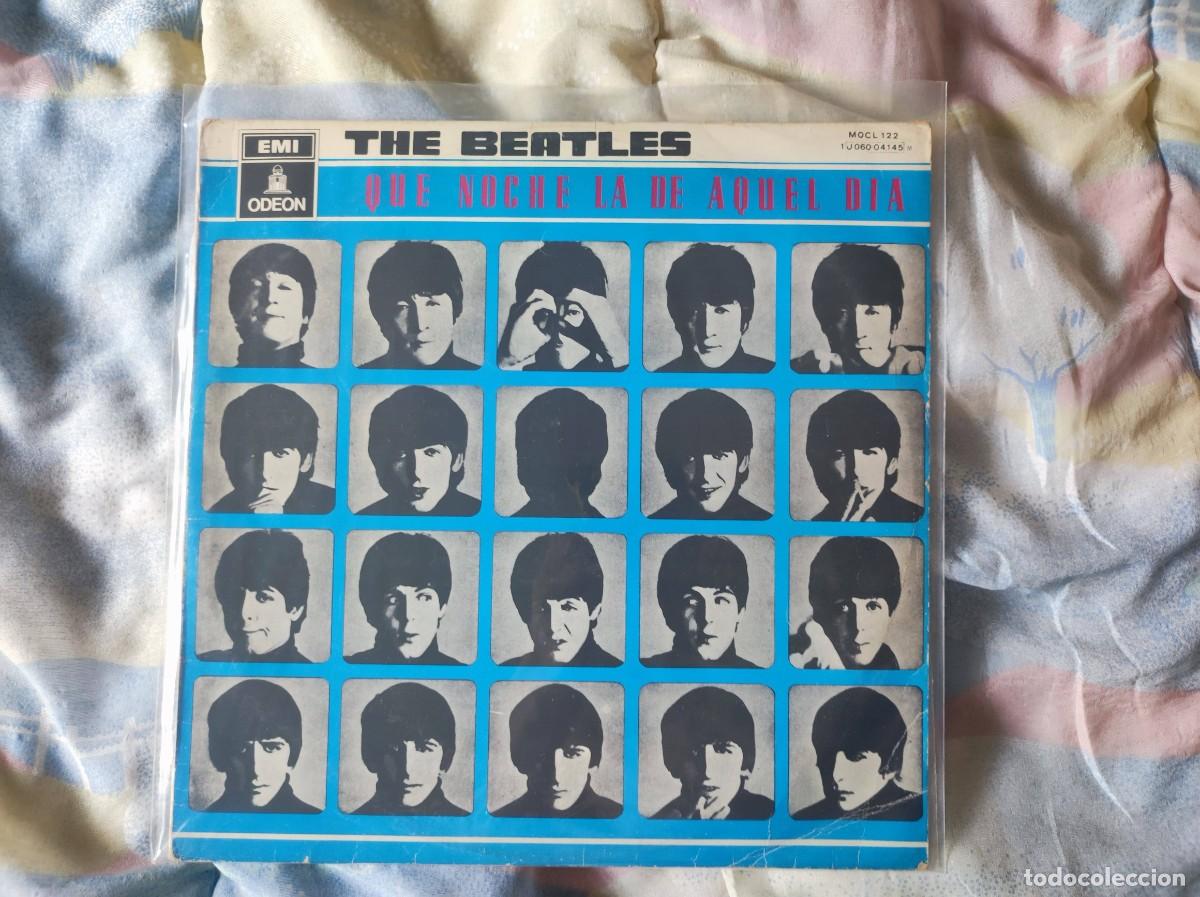 Discos de vinilo: The Beatles &ndash; Qu&eacute; Noche La De Aquel D&iacute;a (LP) - Edici&oacute;n Espa&ntilde;a 1970s - Odeon 1J 060-04.145 M