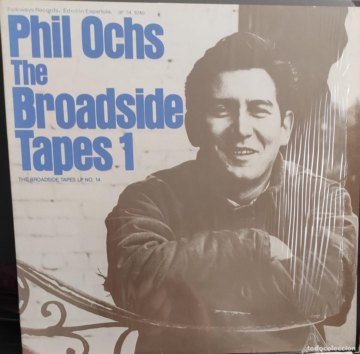 Discos de vinilo: Phil Ochs - LP The Broadside Tapes 1 (Folkways, NM) Edici&oacute;n espa&ntilde;ola