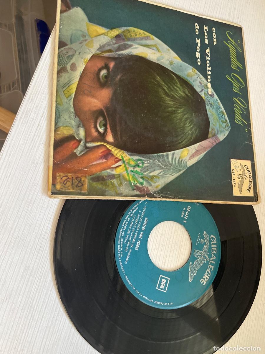 Discos de vinilo: Aquellos ojos verdes con los violines de pego single
