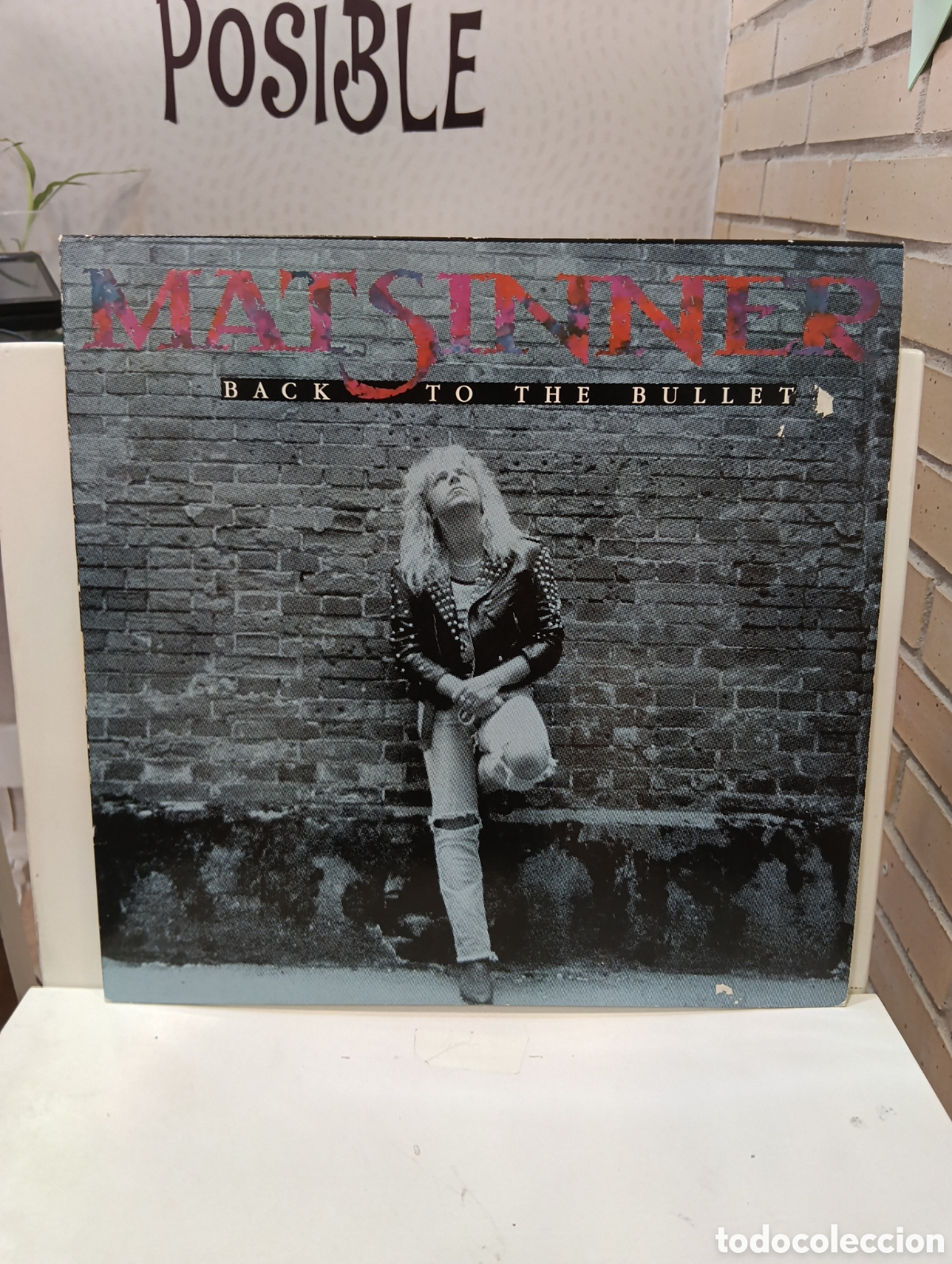 Discos de vinilo: Mat Sinner. &rdquo; Back To The Bullet &rdquo;. Primera Edici&oacute;n Alemana. 1990. Ariola