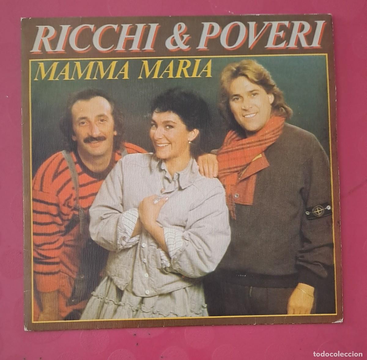 Discos de vinilo: SINGLE RICCHI & POVERI - MAMMA MARIA (EN ITALIANO) - A&Ntilde;O 1983