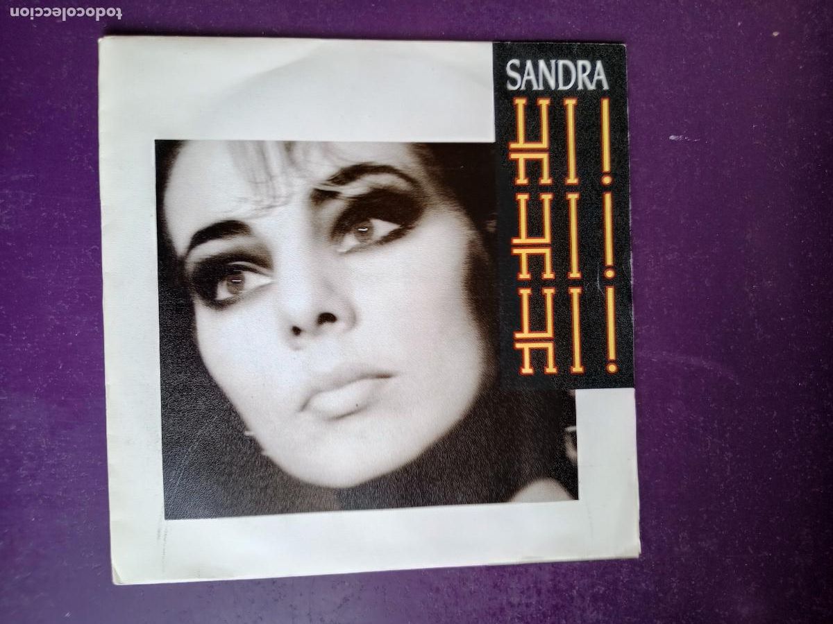 Discos de vinilo: Sandra &lrm;&ndash; Hi! Hi! Hi! - Sg VIRGIN 1986 - DISCO POP 80'S - MUY POCO USO
