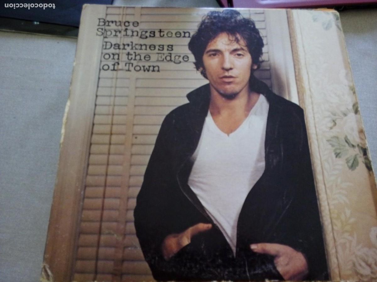 Disques de vinyle: BRUCE SPRINGSTEEN DARKNESS ON THE EDGE OF TOWN LP 1978 CON LETRAS