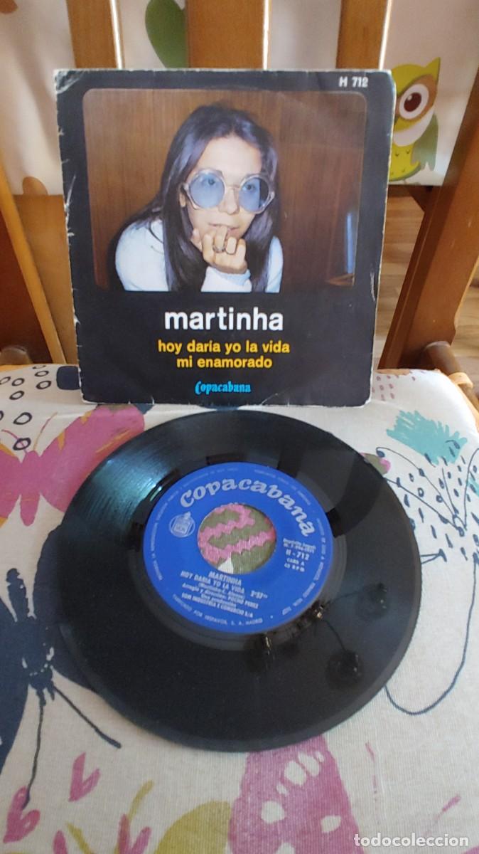 Discos de vinilo: MARTINHA-SINGLE HOY DARIA YO LA VIDA