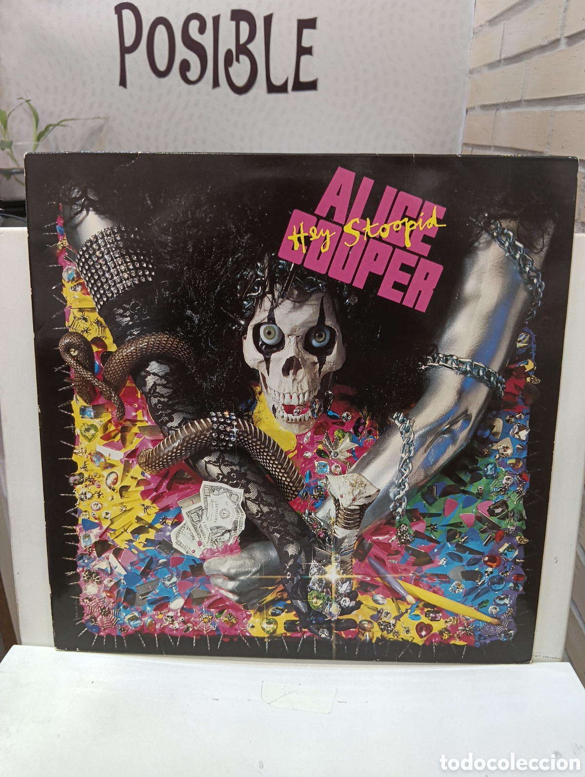 Discos de vinilo: Alice Cooper. &rdquo; Hey Stoopid &rdquo;. Primera Edici&oacute;n Holandesa. 1991. Epic