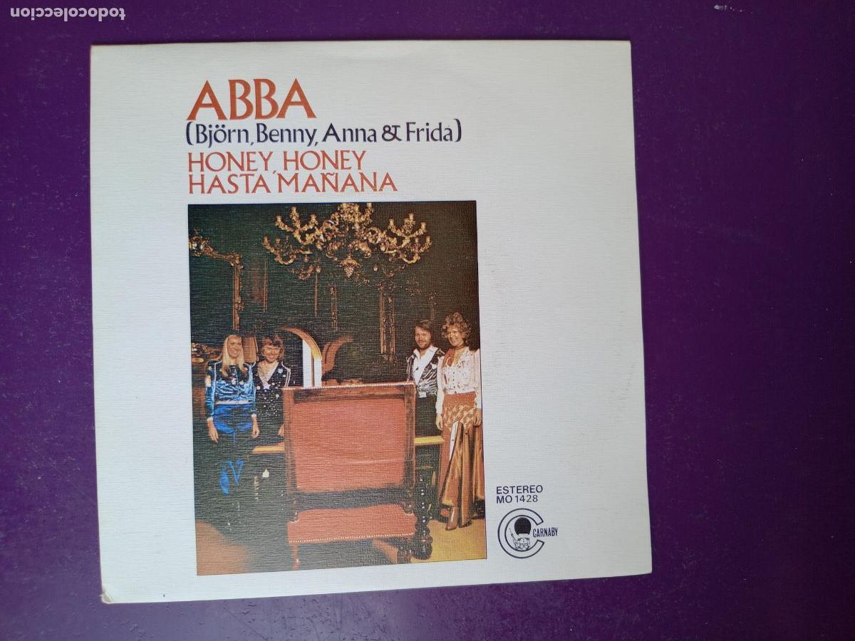 Discos de vinilo: ABBA, Bj&ouml;rn, Benny, Anna & Frida &lrm;&ndash; Honey, Honey - Sg CARNABY 1974 - POP 70'S - MUY POCO USO