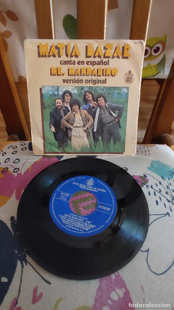 Discos de vinilo: MATIA BAZAR-SINGLE MISTER MANDARINO-EN ESPA&Ntilde;OL