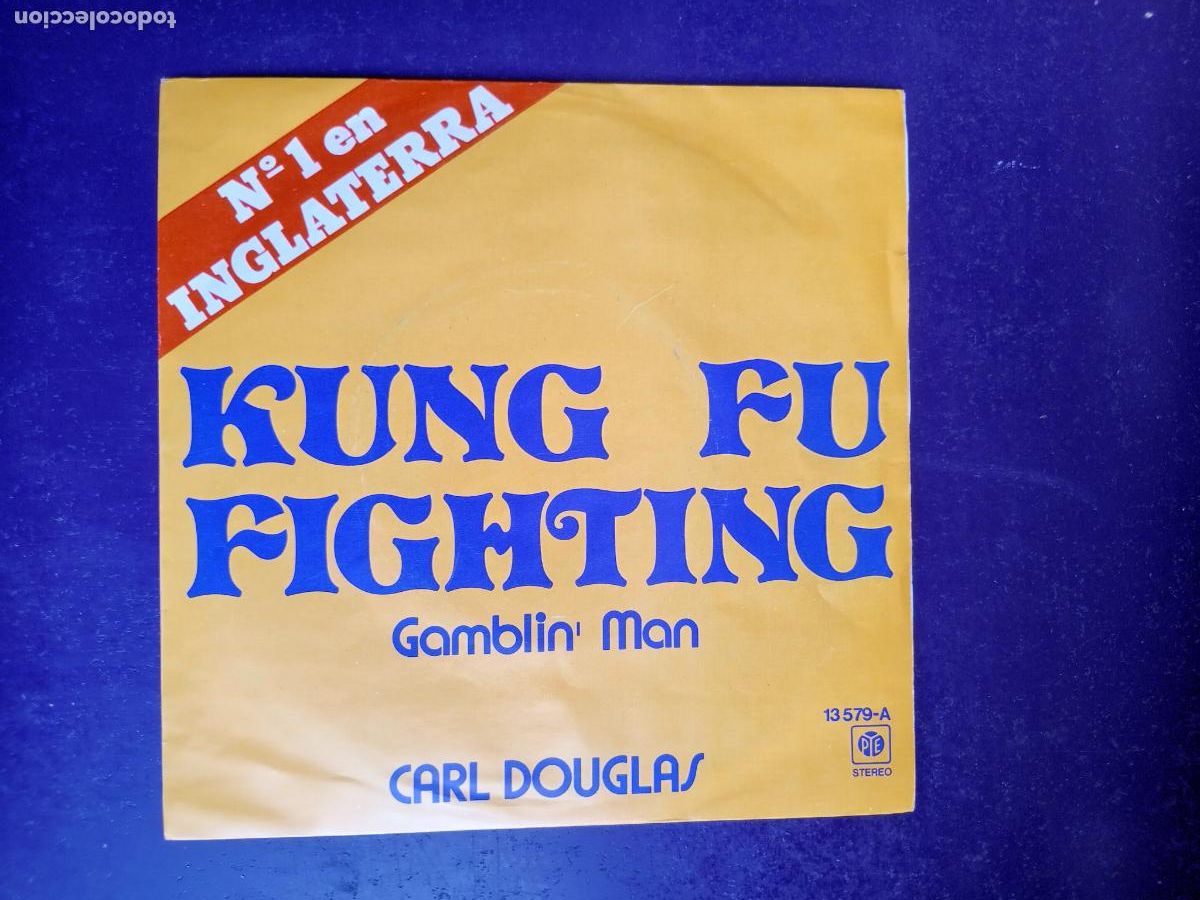Discos de vinilo: Carl Douglas &lrm;&ndash; Kung Fu Fighting / Gamblin' Man - SG PYE 1973 - SOUL DISCO FUNK 70'S, MUY POCO USO