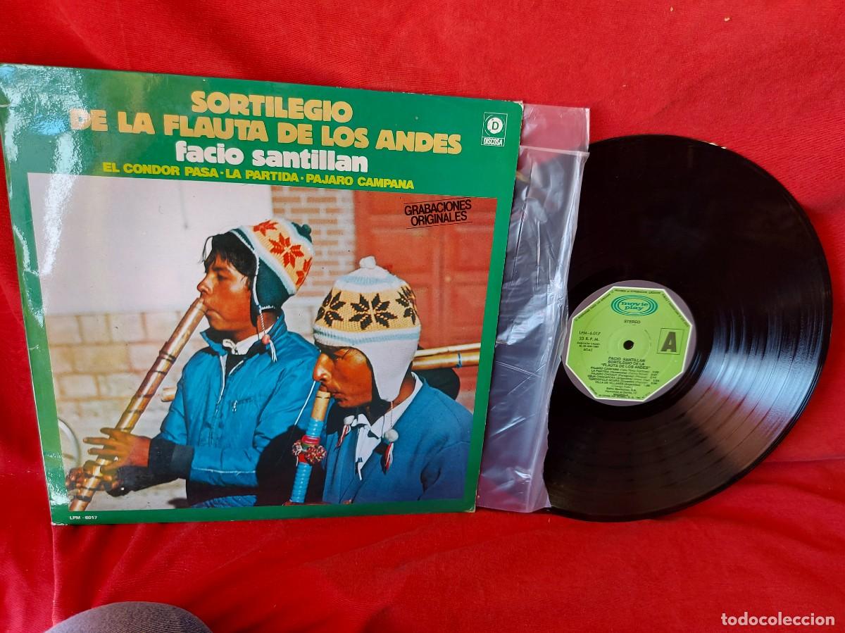 Discos de vinilo: LP. FACIO SANTILL&Aacute;N ,SORTILEGIO DE LA FLAUTA DE LOS ANDES ( PEDIDOS M&Iacute;NIMOS 10 &euro; ) ) CAJA N.&ordm; 5 - LP