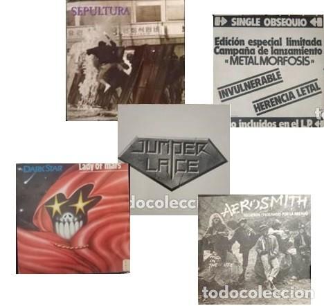 Vinyl records: Baron Rojo / Sepultura / Aerosmith / Jumper Lace / Dark Start / Lote Discos Singles / Heavy Metal