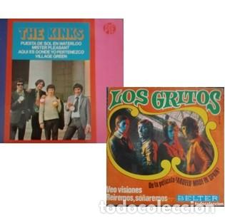 Discos de vinilo: Los Gritos - Veo Visiones 1969 Espa&ntilde;a / The Kinks - Puesta Se Sol Waterloo 1967 Espa&ntilde;a / Singles 7&rdquo;