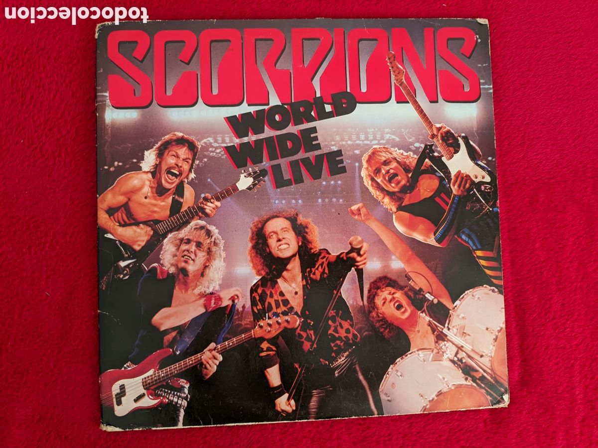 Discos de vinilo: // Scorpions &lrm;&ndash; World Wide Live - Harvest Francia 1985,2LPs gatefold