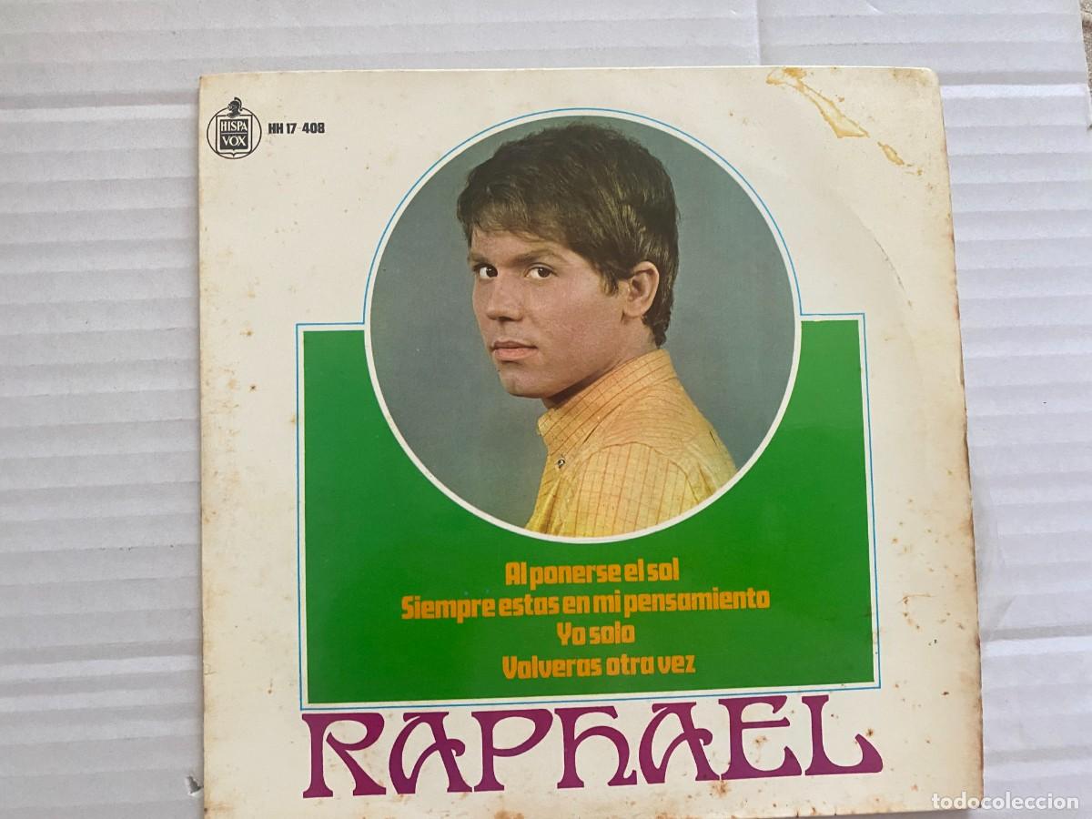 Discos de vinilo: SINGLE RAPHAEL - AL PONERSE EL SOL... - Foto 1