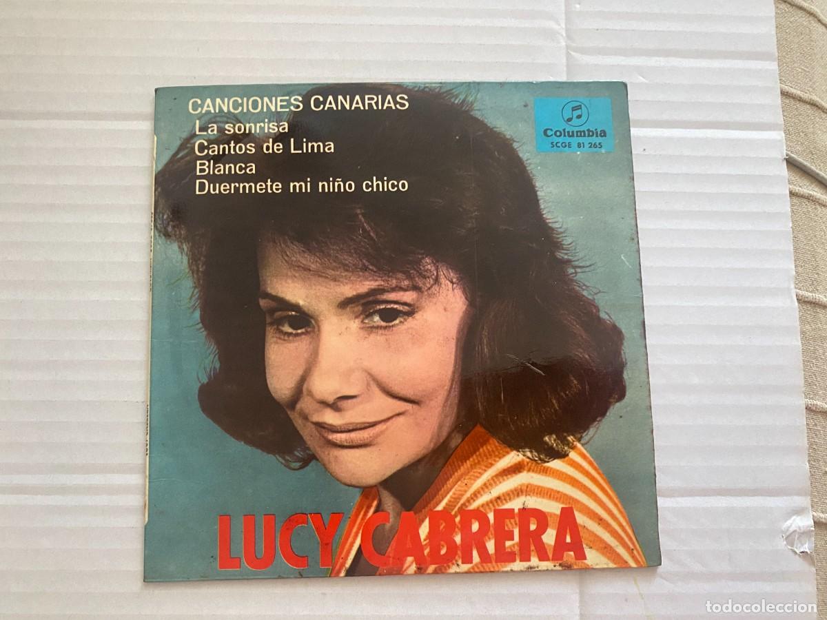 Discos de vinilo: SINGLE - LUCY CABRERA - CANCIONES CANARIAS - Foto 1