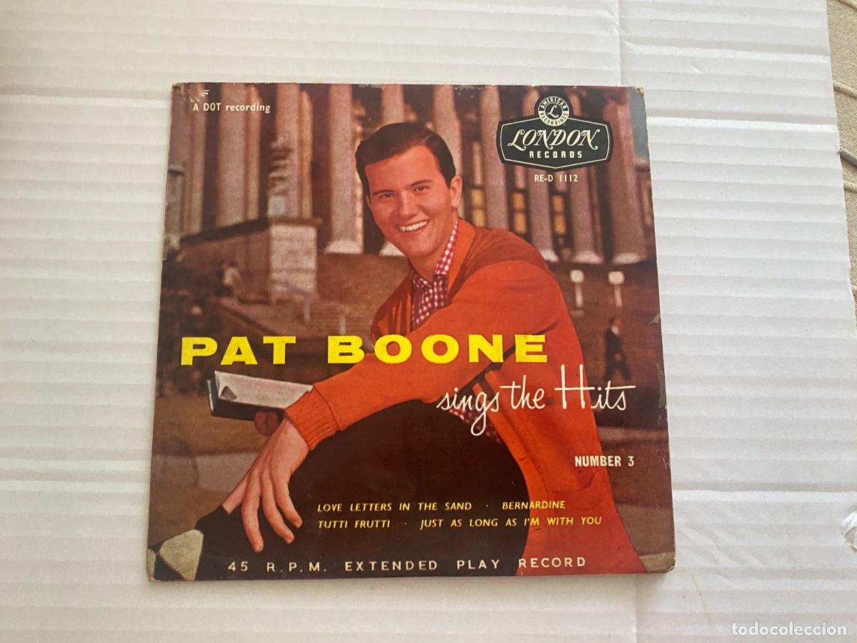 Discos de vinilo: SINGLE PAT BOONE - SINGS THE HITS - Foto 1