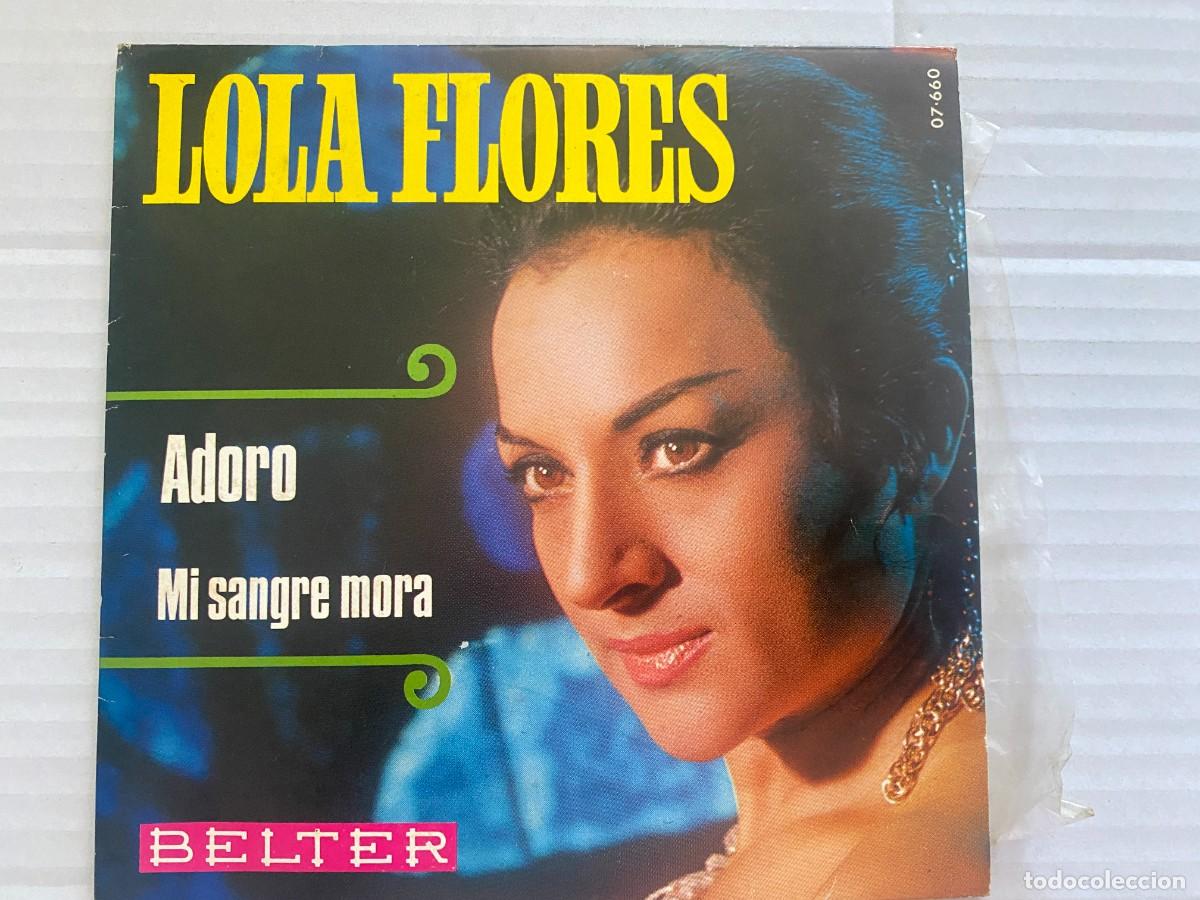 Discos de vinilo: SINGLE LOLA FLORES - ADORO
