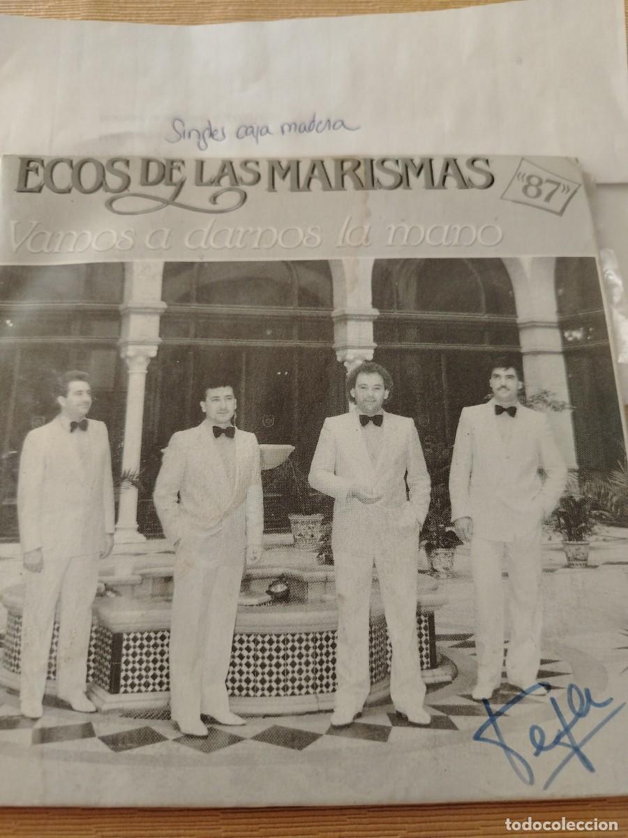 Discos de vinilo: Single vinilo ecos de las marismas 87 vamos a darnos la mano
