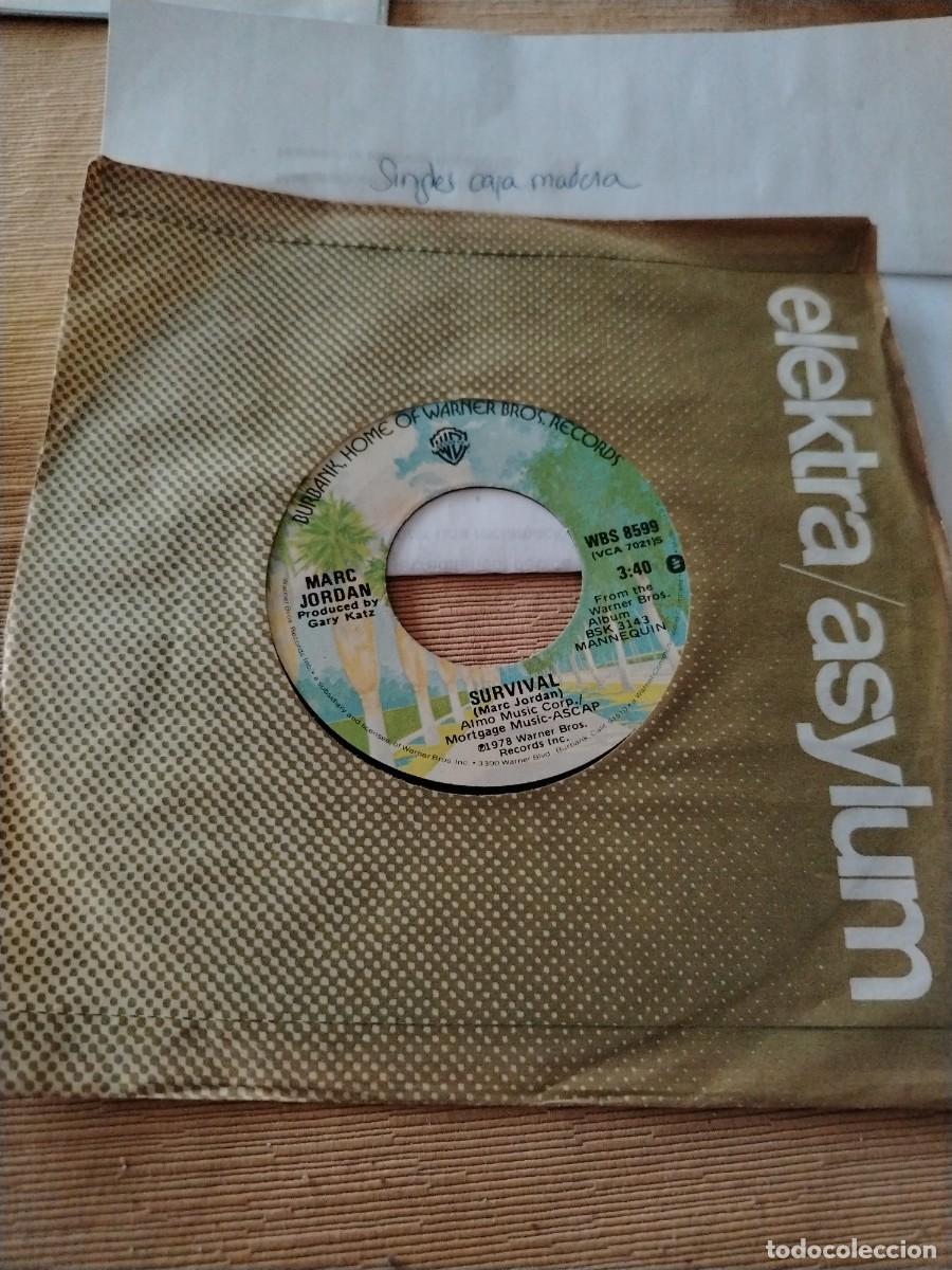 Discos de vinilo: Single vinilo elektra asylum survival Marc jordan