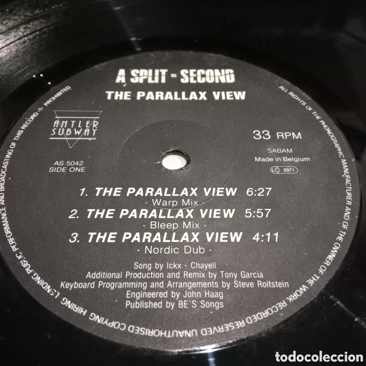 Discos de vinilo: A SPLIT - SECOND - THE PARALLAX VIEW - LP - Foto 5