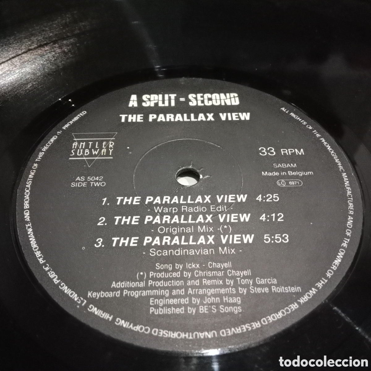 Discos de vinilo: A SPLIT - SECOND - THE PARALLAX VIEW - LP - Foto 6