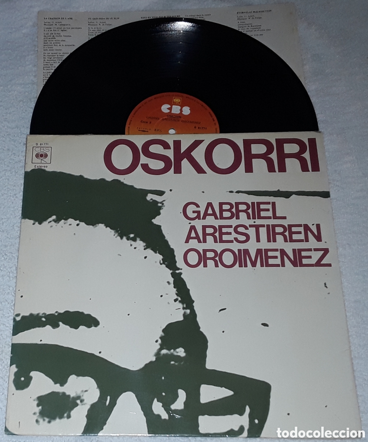 Discos de vinilo: LP - OSKORRI - GABRIEL ARESTIREN OROIMENEZ - GATEFOLD
