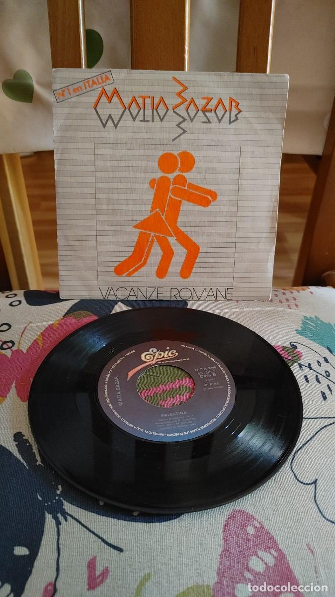 Discos de vinilo: MATIA BAZAR-SINGLE VACANZE ROMAN