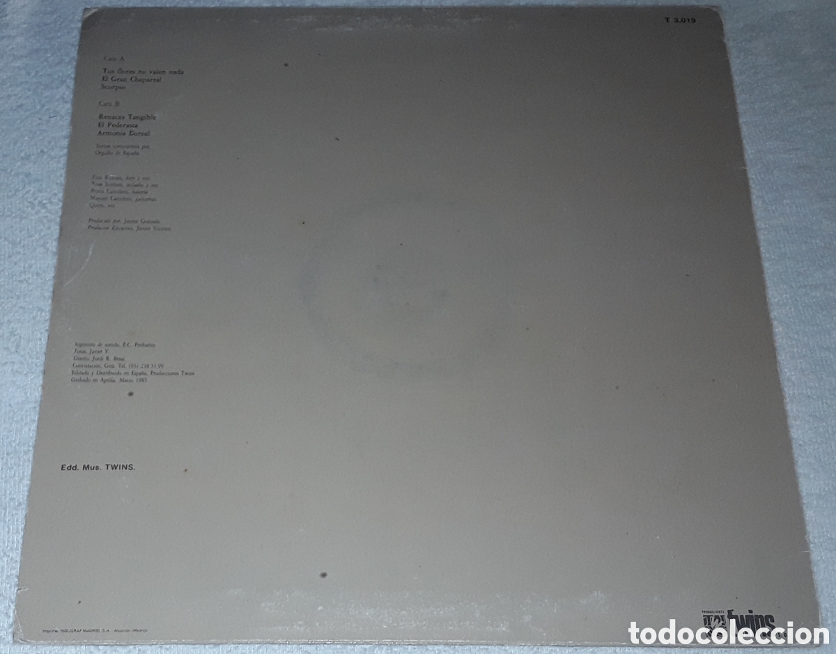 Discos de vinilo: LP - ORGULLO DE ESPA&Ntilde;A - ORGULLO DE ESPA&Ntilde;A - Foto 2
