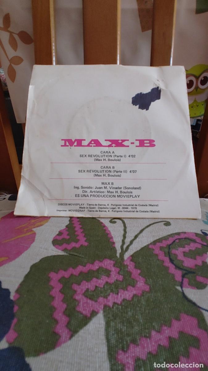 Discos de vinilo: MAX B-SINGLE SEX REVOLUTION - Foto 2