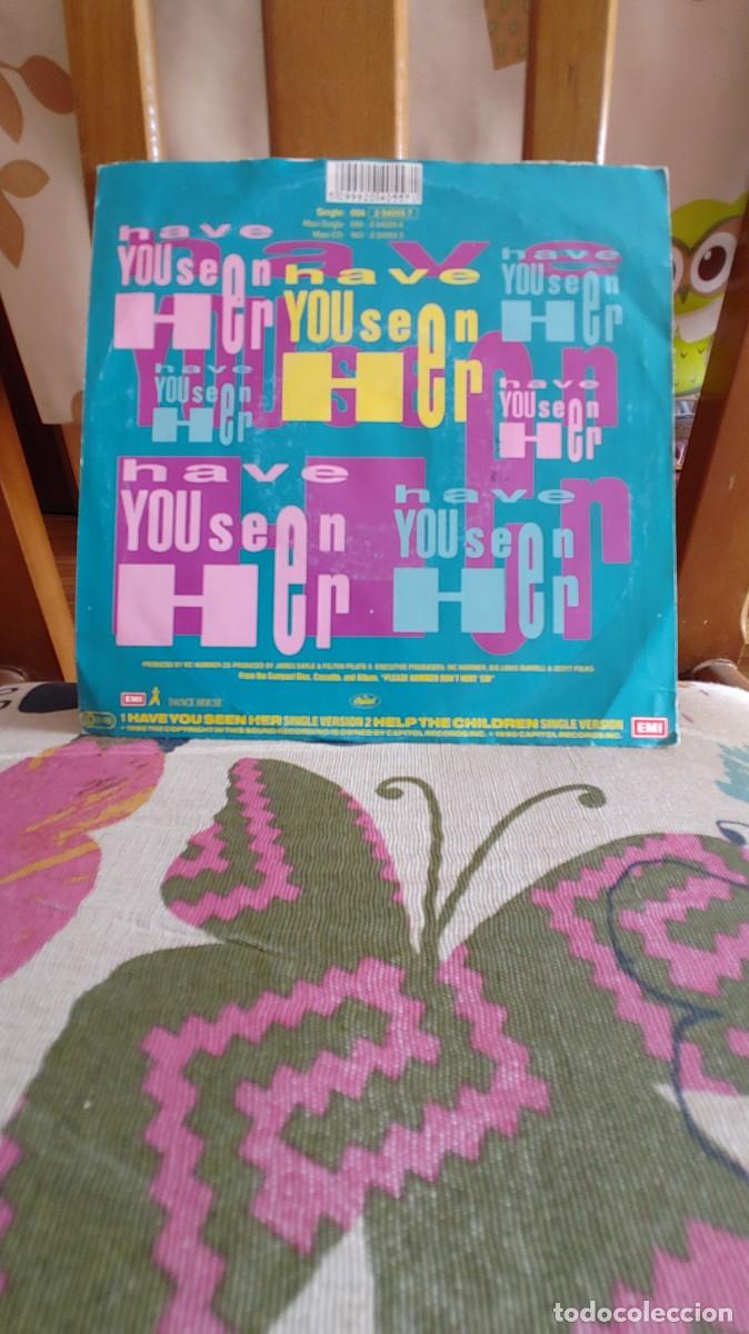 Discos de vinilo: MC HAMMER-SINGLE HAVE YOU SEEN HER - Foto 2