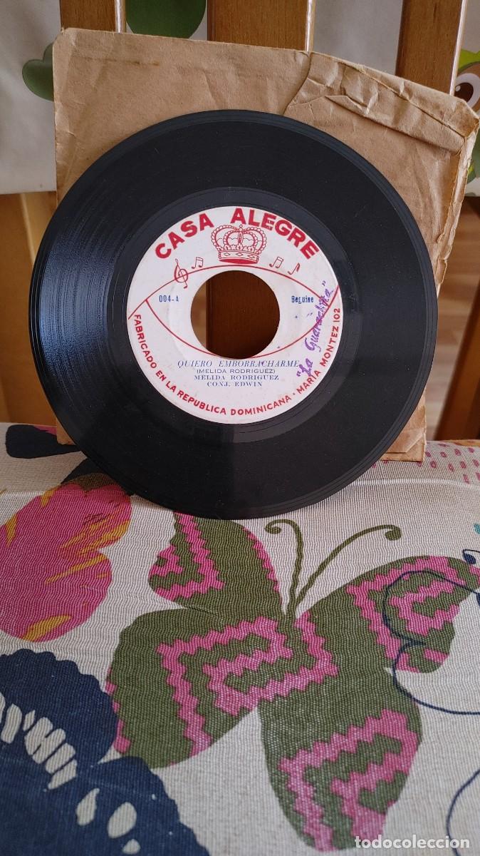 Discos de vinilo: MELIDA RODRIGUEZ-SINGLE QUIERO EMBORRACHARME