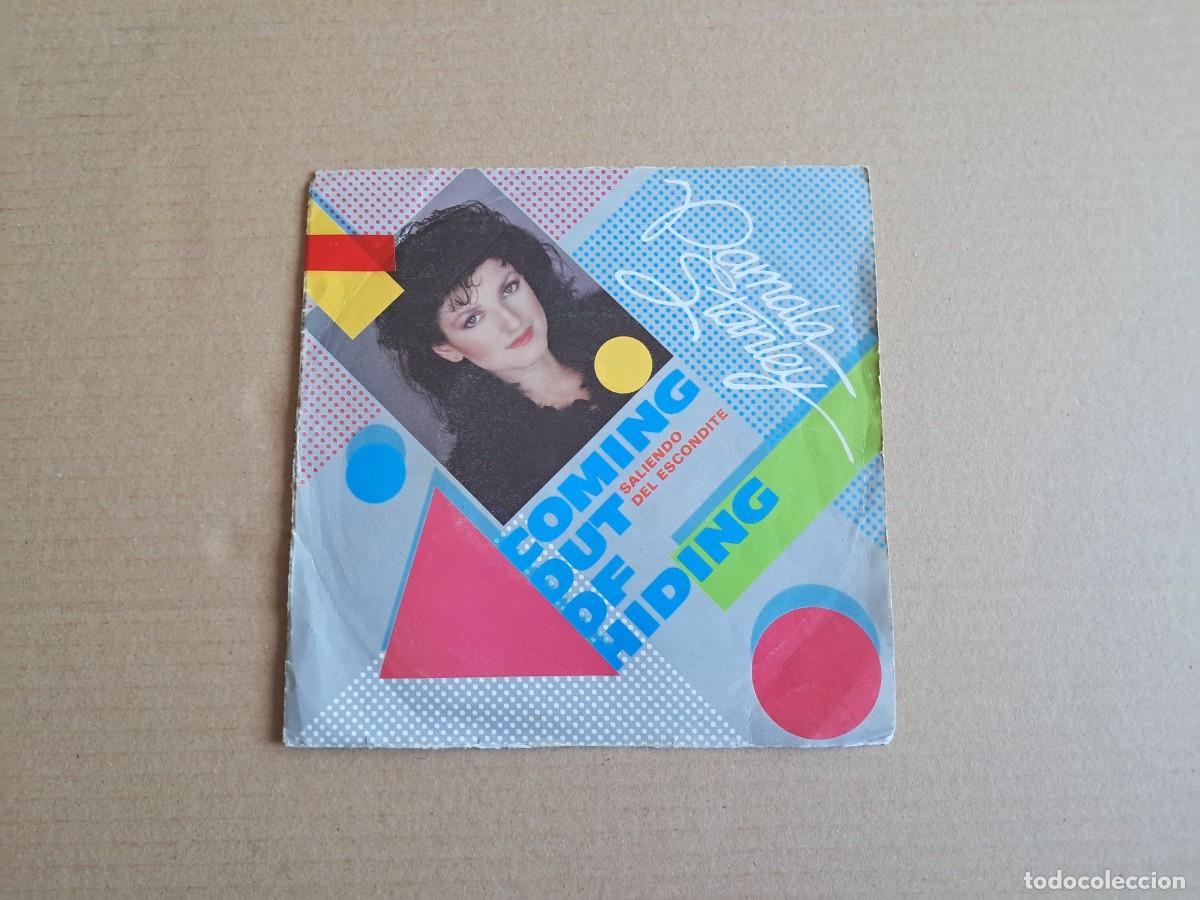 Discos de vinilo: PAMELA STANLEY - COMING OUT OF HIDING SINGLE 1983 EDICION ESPA&Ntilde;OLA