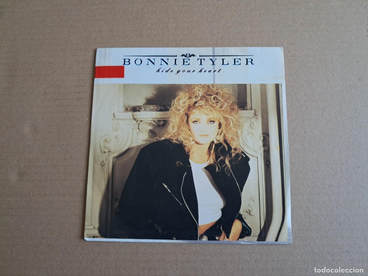 Discos de vinilo: BONNIE TYLER - HIDE YOUR HEART SINGLE PROMOCIONAL 1988 EDICION ESPA&Ntilde;OLA