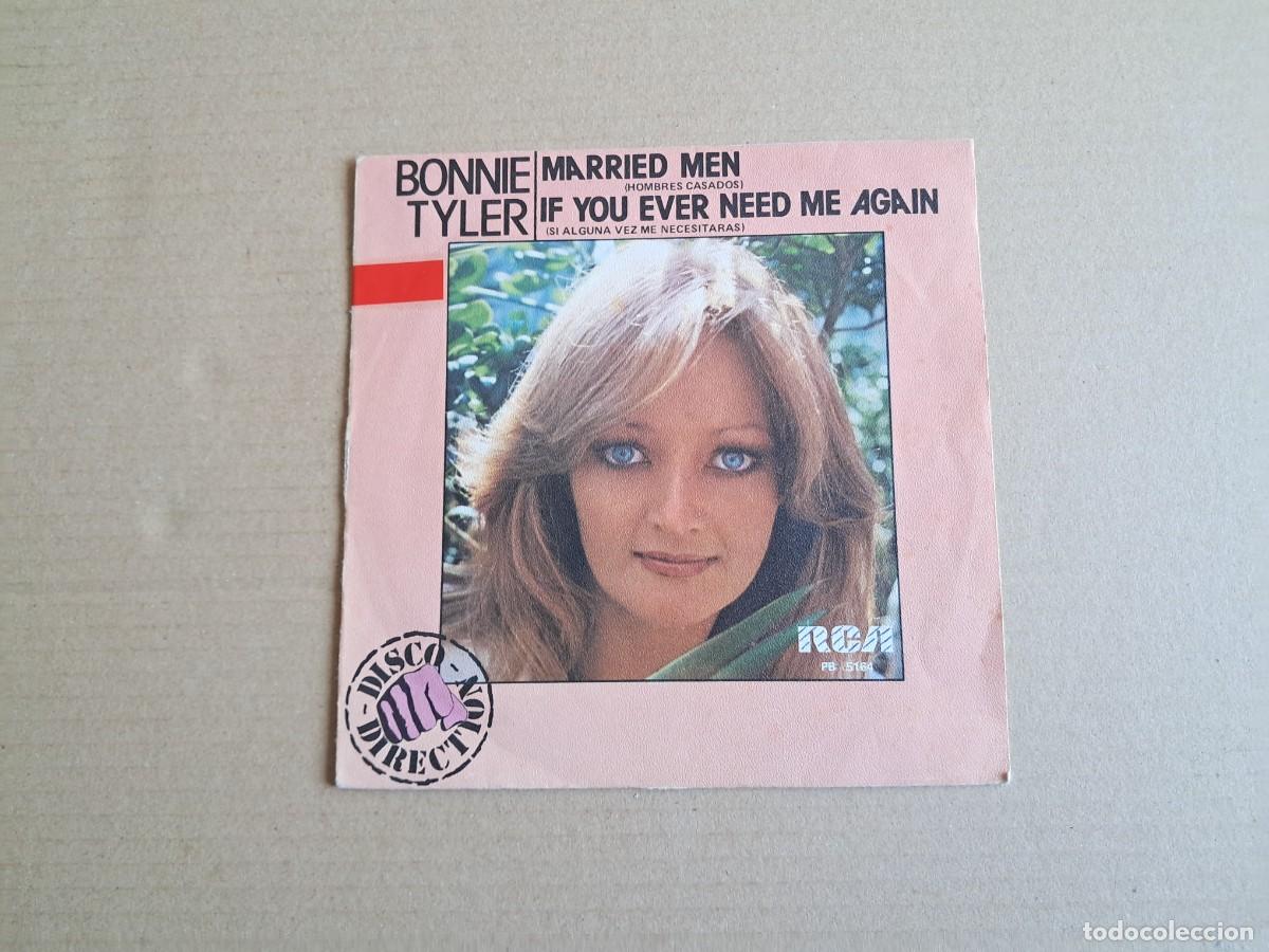 Discos de vinilo: BONNIE TYLER - MARRIED MAN SINGLE PROMOCIONAL 1978 EDICION ESPA&Ntilde;OLA
