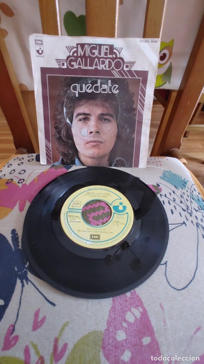 Discos de vinilo: MIGUEL GALLARDO-SINGLE QUEDATE